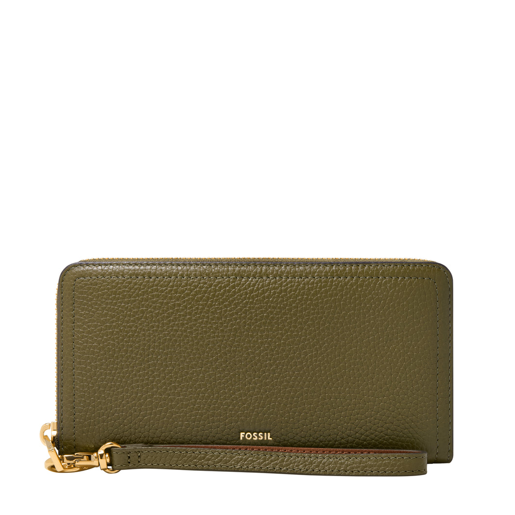Logan RFID Zip Around Clutch