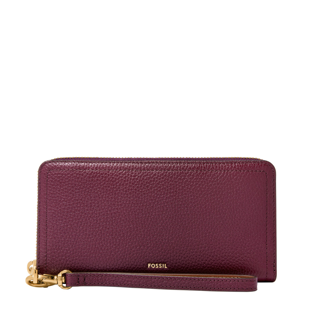 Logan RFID Zip Around Clutch