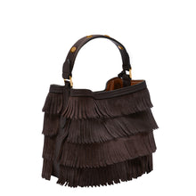Load image into Gallery viewer, Jessie Leather Small Bucket Crossbody Bag
