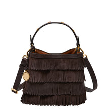 Load image into Gallery viewer, Jessie Leather Small Bucket Crossbody Bag
