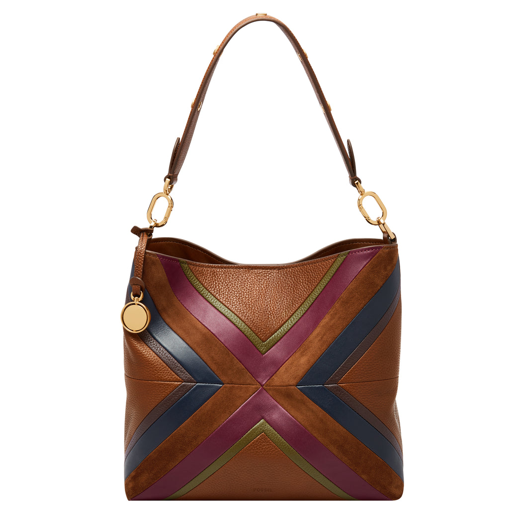 Jessie Patchwork Bucket Shoulder Bag