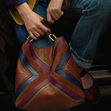 Load image into Gallery viewer, Jessie Patchwork Bucket Shoulder Bag
