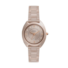Load image into Gallery viewer, Gabby Three-Hand Date Salted Caramel Stainless Steel and Ceramic Watch
