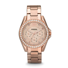 Load image into Gallery viewer, Riley Multifunction Rose-Tone Stainless Steel Watch
