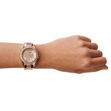 Load image into Gallery viewer, Riley Multifunction Rose-Tone Stainless Steel Watch
