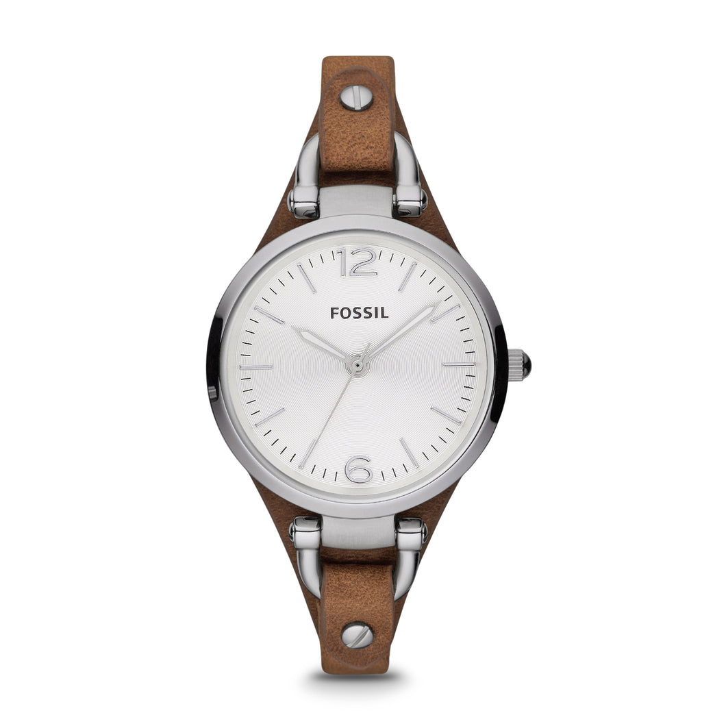 Georgia Brown Leather Watch
