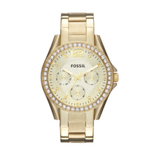 Load image into Gallery viewer, Riley Multifunction Gold-Tone Stainless Steel Watch
