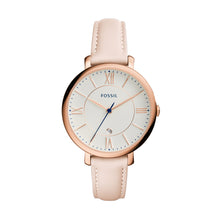 Load image into Gallery viewer, Jacqueline Date Blush Leather Watch
