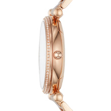 Load image into Gallery viewer, Carlie Three-Hand Rose-Gold-Tone Stainless Steel Watch
