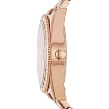 Load image into Gallery viewer, Scarlette Mini Three-Hand Date Rose Gold-Tone Stainless Steel Watch

