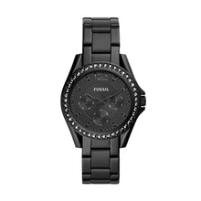 Load image into Gallery viewer, Riley Multifunction Black Stainless Steel Watch
