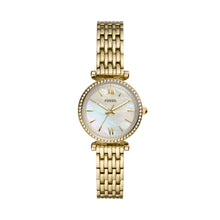 Load image into Gallery viewer, Carlie Mini Three-Hand Gold-Tone Stainless Steel Watch
