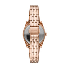 Load image into Gallery viewer, Scarlette Mini Three-Hand Date Rose Gold-Tone Stainless Steel Watch
