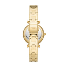 Load image into Gallery viewer, Carlie Three-Hand Gold-Tone Stainless Steel Watch
