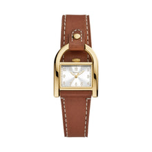 Load image into Gallery viewer, Harwell Three-Hand Medium Brown Leather Watch
