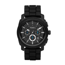 Load image into Gallery viewer, Machine Chronograph Black Silicone Watch
