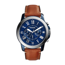 Load image into Gallery viewer, Grant Chronograph Light Brown Leather Watch
