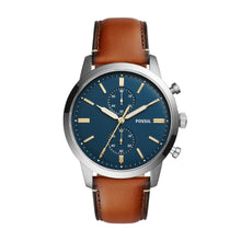 Load image into Gallery viewer, Townsman 44mm Chronograph Luggage Leather Watch

