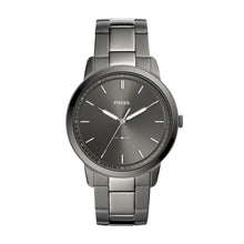 Load image into Gallery viewer, The Minimalist Three-Hand Smoke Stainless Steel Watch

