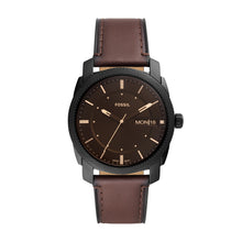 Load image into Gallery viewer, Machine Three-Hand Date Brown Leather Watch

