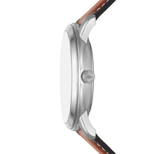 Load image into Gallery viewer, Neutra Minimalist Multifunction Brown Leather Watch
