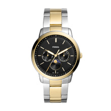 Load image into Gallery viewer, Neutra Moonphase Multifunction Two-Tone Stainless Steel Watch
