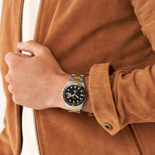 Load image into Gallery viewer, Fossil Blue Three-Hand Date Two-Tone Stainless Steel Watch
