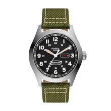 Load image into Gallery viewer, Defender Solar-Powered Olive Nylon Watch
