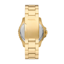 Load image into Gallery viewer, Fossil Blue GMT Gold-Tone Stainless Steel Watch

