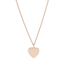 Load image into Gallery viewer, Heart Rose-Gold-Tone Stainless Steel Necklace
