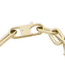 Load image into Gallery viewer, Heritage D-Link Gold-Tone Stainless Steel Chain Bracelet
