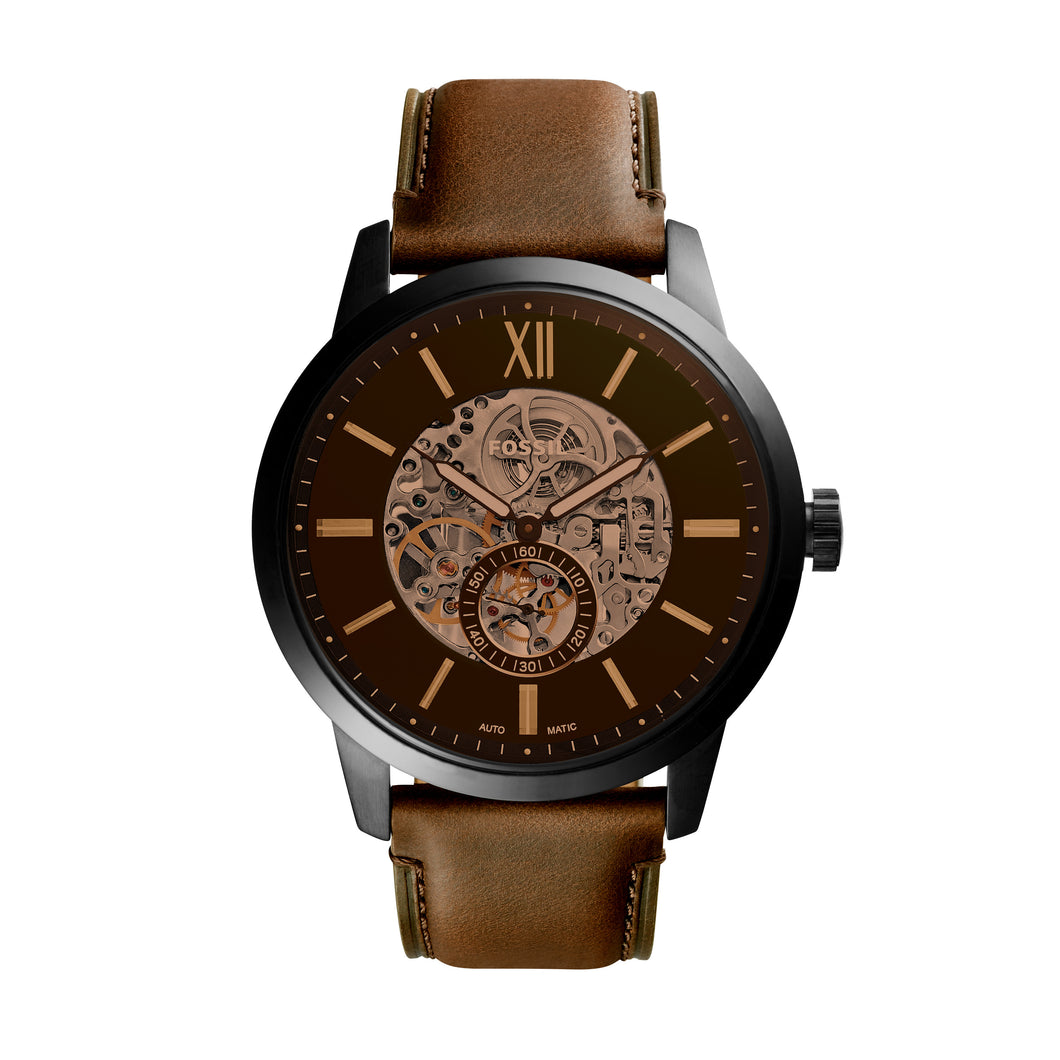 Townsman 48mm Automatic Brown Leather Watch