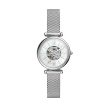 Load image into Gallery viewer, Carlie Mini Automatic Stainless Steel Mesh Watch

