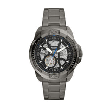Load image into Gallery viewer, Bronson Automatic Smoke Stainless Steel Watch
