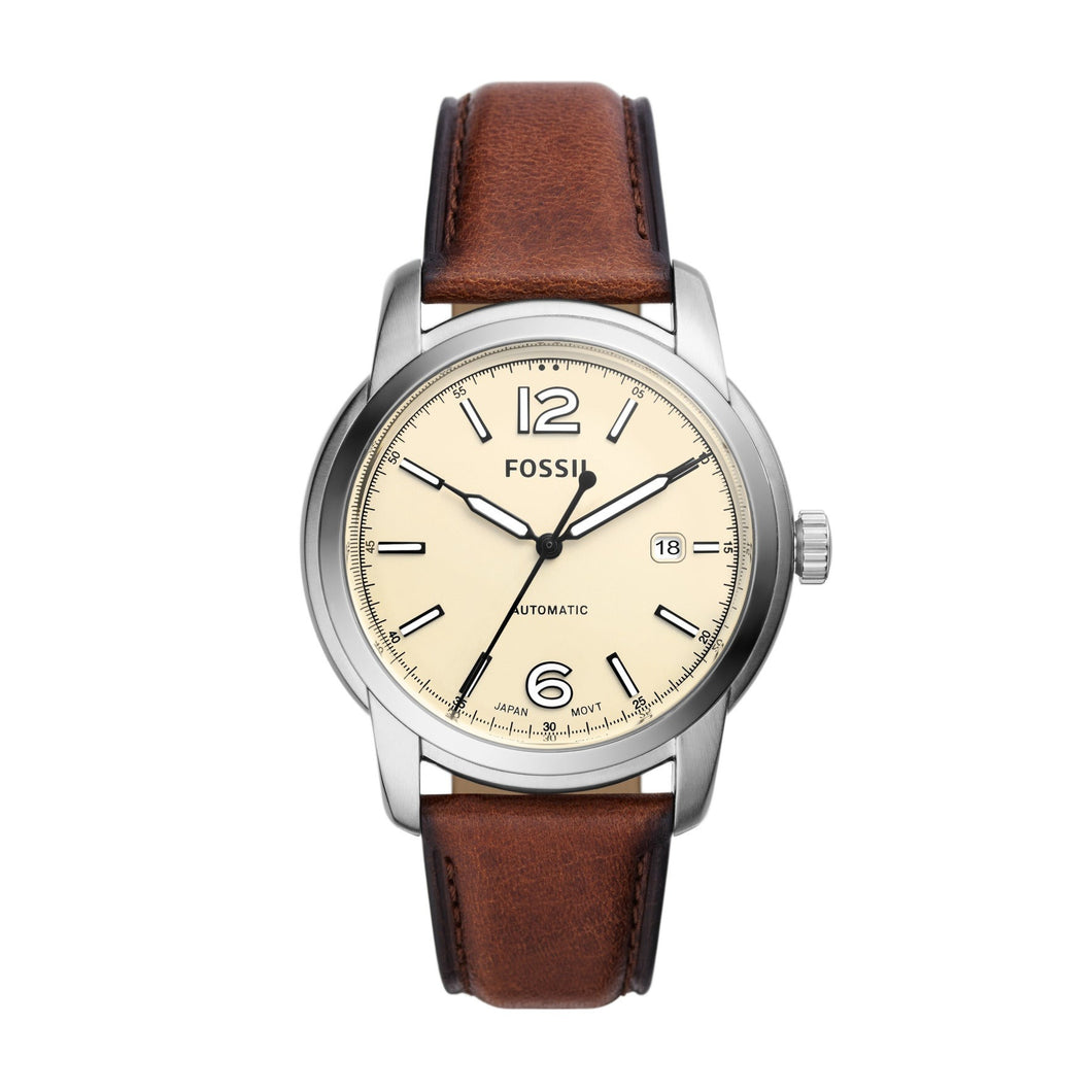 Fossil Heritage Automatic Brown LiteHide™ Watch