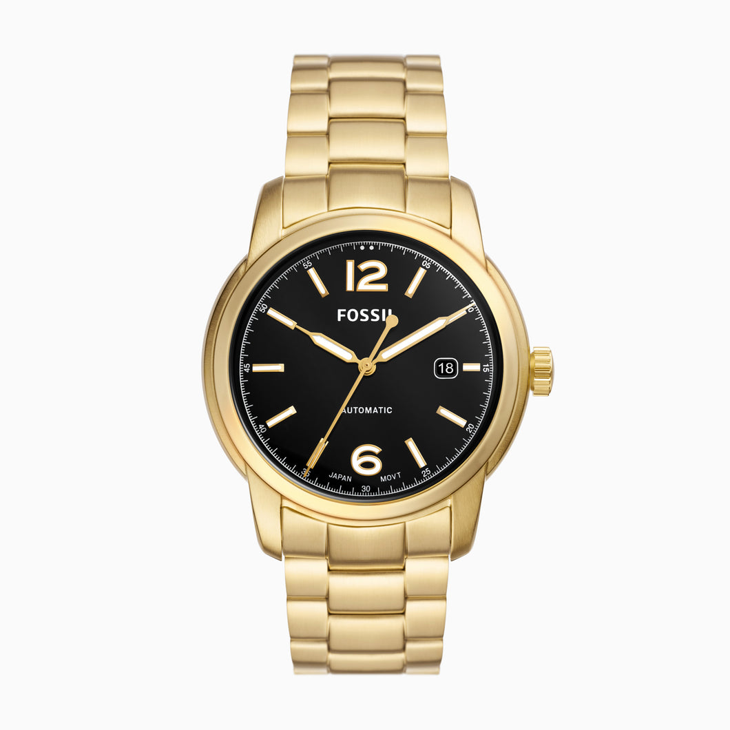 Fossil Heritage Automatic Gold-Tone Stainless Steel Watch