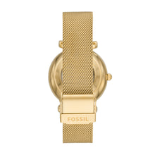 Load image into Gallery viewer, Carlie Automatic Gold-Tone Stainless Steel Watch Mesh Watch
