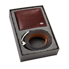Load image into Gallery viewer, Ryan RFID Large Coin Pocket Bifold and Belt Gift Set
