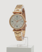 Load and play video in Gallery viewer, Carlie Three-Hand Rose Gold-Tone Stainless Steel Watch
